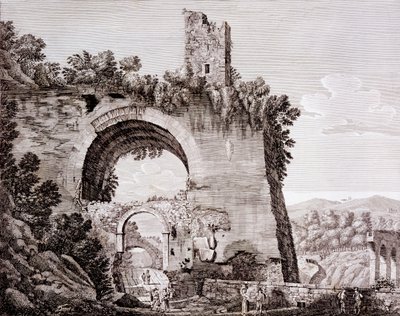 Remains of the Aqueduct Built by Claudius, which Brought Water to Ancient Rome from the Anio, near Tivoli by Luigi Rossini
